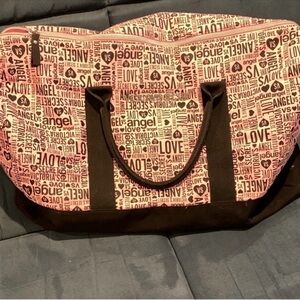 Victoria's Secret Pink and Black Tote Bag